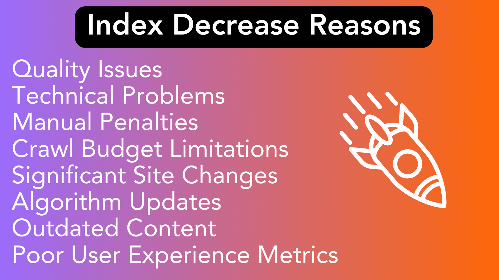 Reasons and solutions for no indexing &#038; How to recover from Google penalties