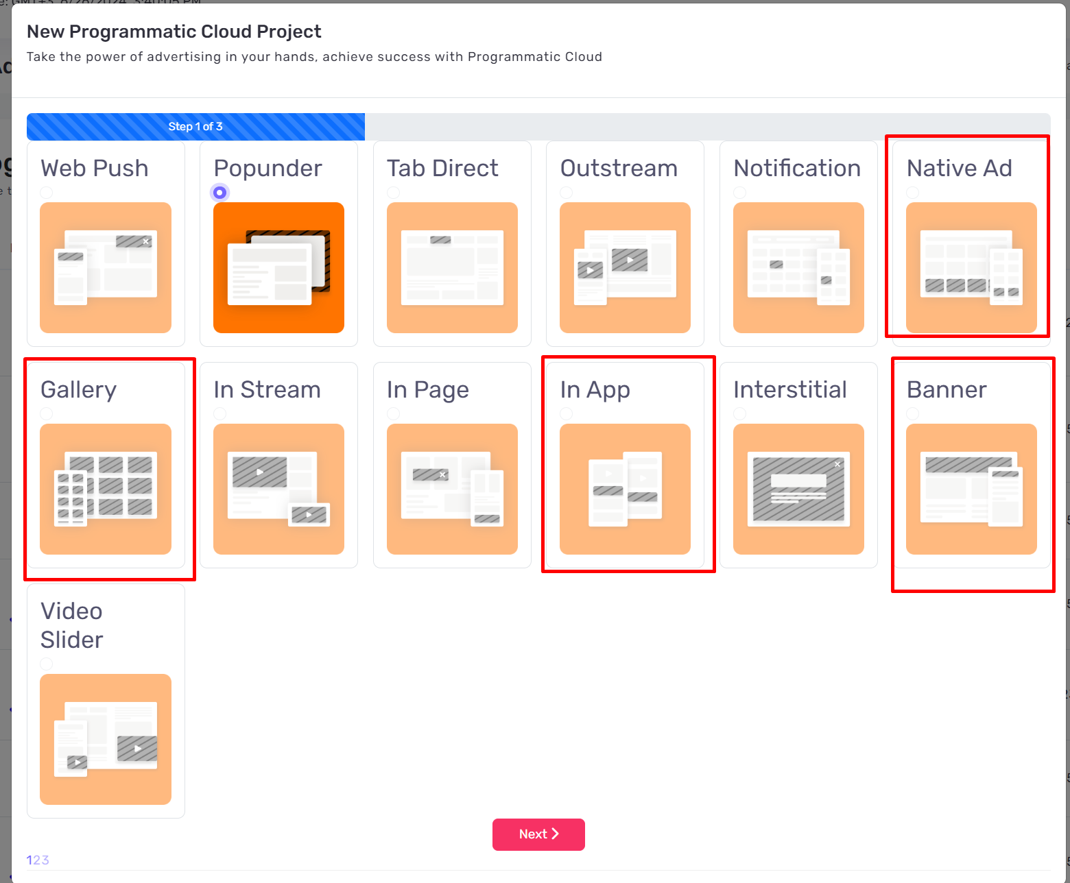 types of display ads