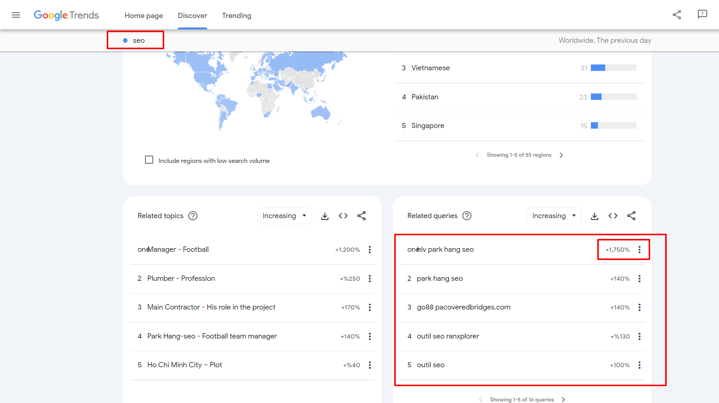 spot seo trends with google trends
