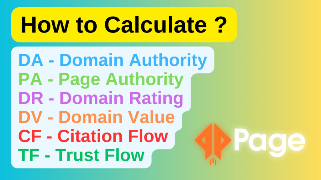 learning how to calculate DA PA DR CF TF DV