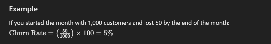 churn rate example

